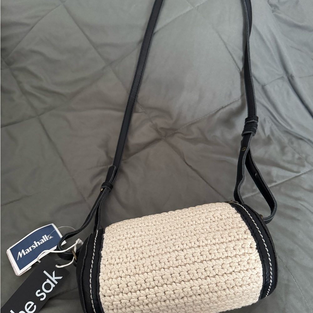 The Sak Black and Cream Crossbody Bag BNWT